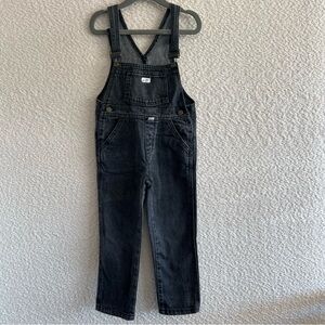 Guess Vintage Retro Black Denim Overalls Toddler 80s/90s‎ Size 3 Years